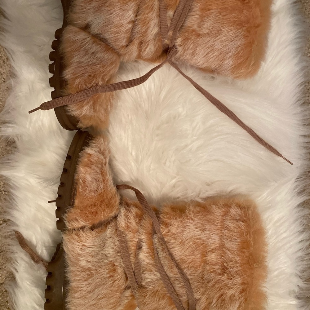 Rabbit fur boots. Bought in Spain